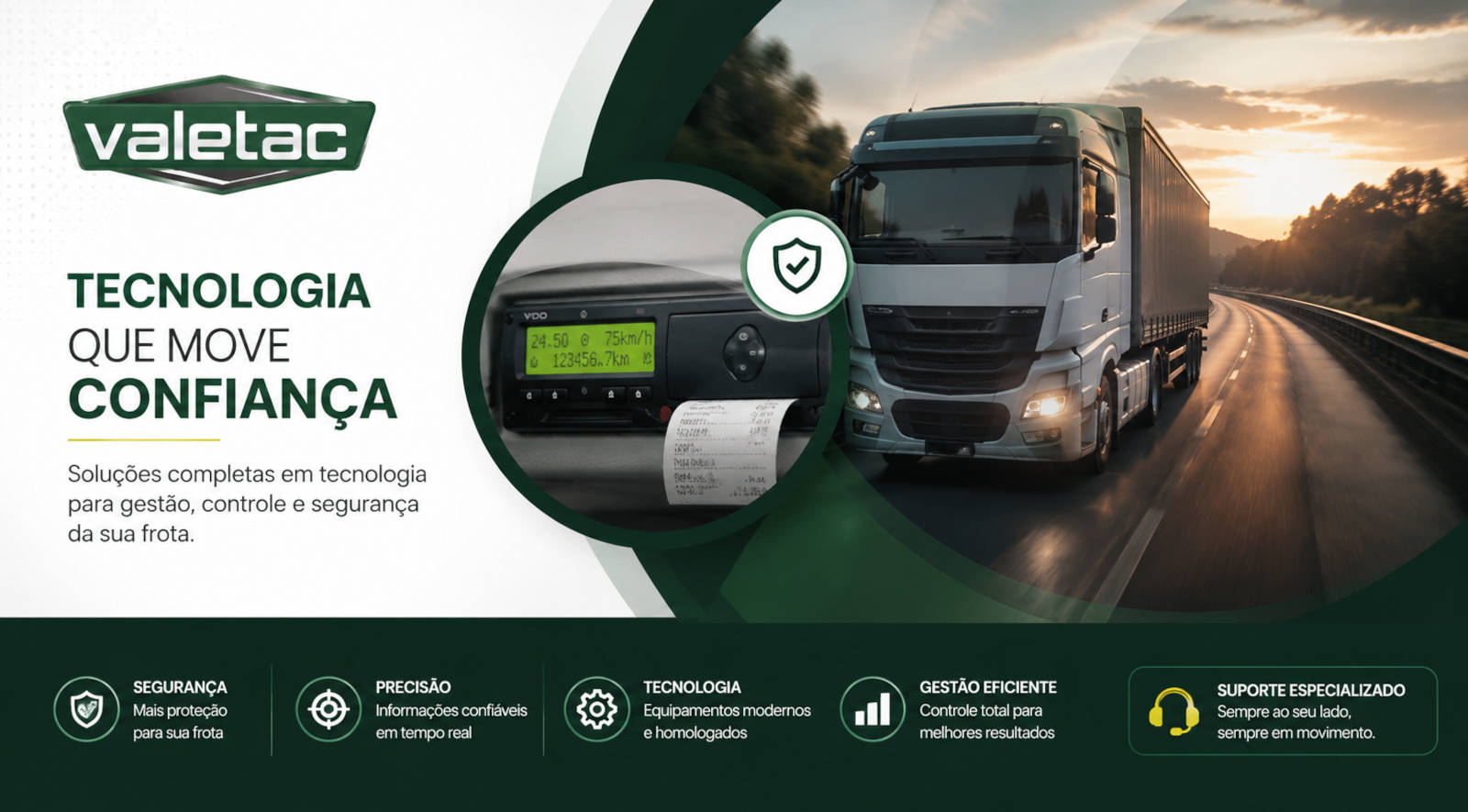 Serviço de aferição, selagem e manutenção de tacógrafos — Valetac Guarulhos